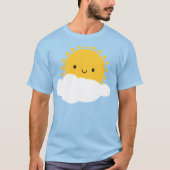 Kawaii Zon en Cloud T-shirt (Voorkant)
