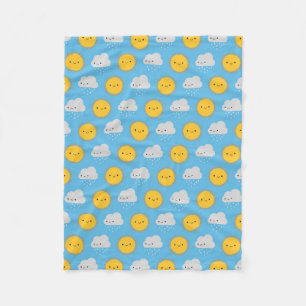 Kawaii Zon & Regen Fleece Deken
