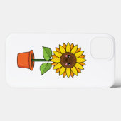 Kawaii Zonnebloem Plant in een pot Case-Mate iPhone Case (Achterkant (horizontaal))