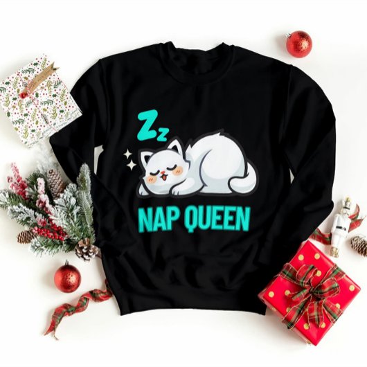 Kawaiiness chats dormir chat sweatshirt