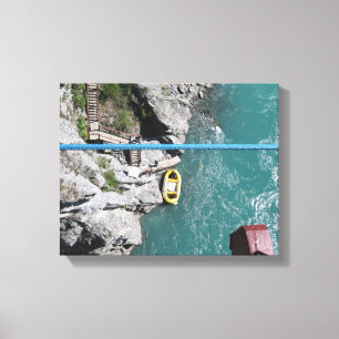 Kawarau Bridge Bungy POV, Queenstown, Nieuw-Zeelan Canvas Afdruk