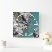 Kawarau Bridge Bungy POV, Queenstown, Nieuw-Zeelan Vierkante Klok (Huis)