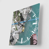 Kawarau Bridge Bungy POV, Queenstown, Nieuw-Zeelan Vierkante Klok (Hoek)