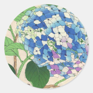 Kawarazaki Shodo Bloemencalender van Japan bloem Ronde Sticker
