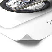 Kawasaki A1 Samurai Motorcycle A3 Poster (Hoek)