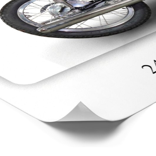 Kawasaki A1 Samurai Motorcycle A3 Poster (Hoek)