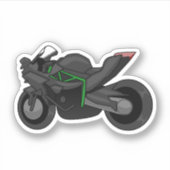 Kawasaki H2R simple style Sticker (Voorkant)