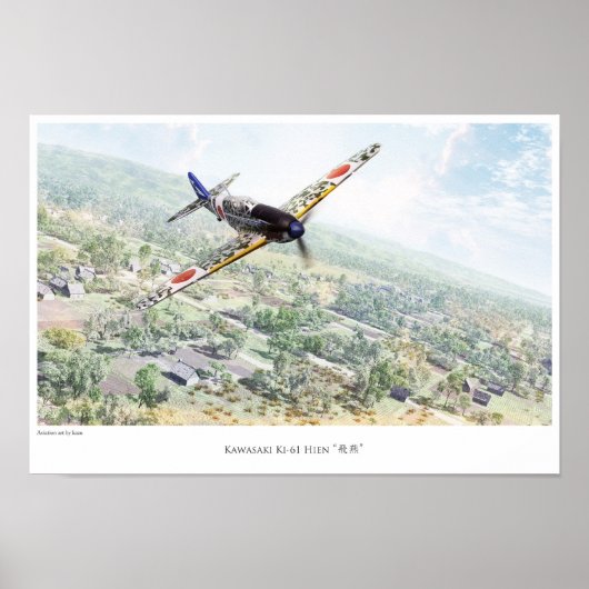 Kawasaki Ki-61 Poster (Voorkant)