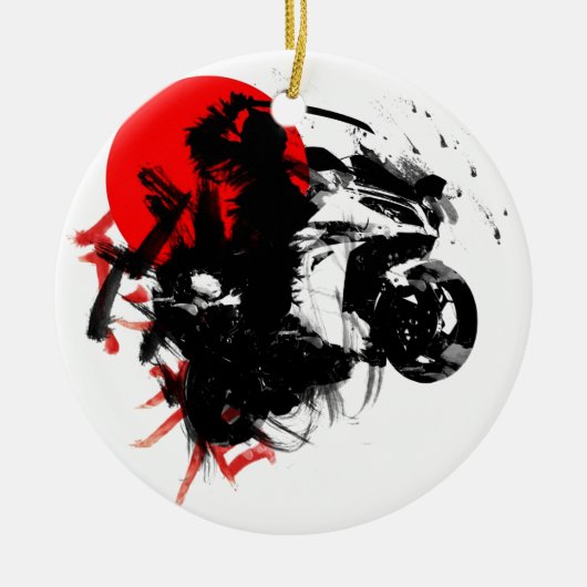 kawasaki ninja keramisch ornament (Voorkant)