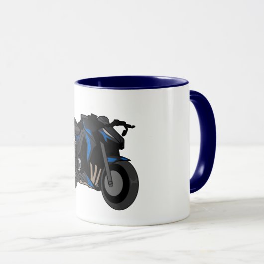 Kawasaki Z900 simple style Mok (Voorkant rechts)