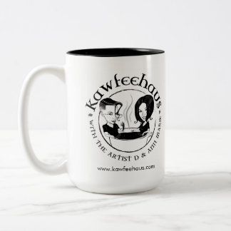 kawfeehaus tweekleurige koffiemok