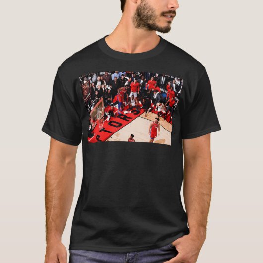 Kawhi schoot Leonard neer T-shirt (Voorkant)