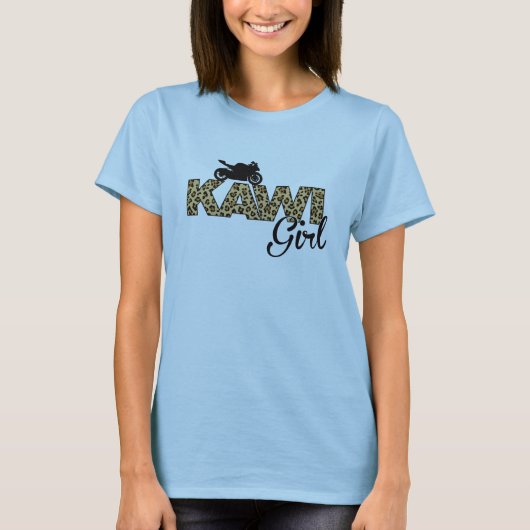 Kawi Girl - Leopard Print T-shirt (Voorkant)