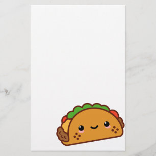 Kawii Taco Face Briefpapier