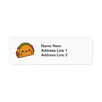 Kawii Taco Face Etiket