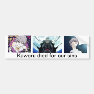 Kaworu stierf voor onze zonden bumpersticker