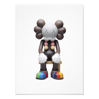 Kaws in rust fotoprint - hoge kwaliteit gedrukt foto afdruk