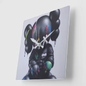 Kaws wandklok vierkante klok (Hoek)