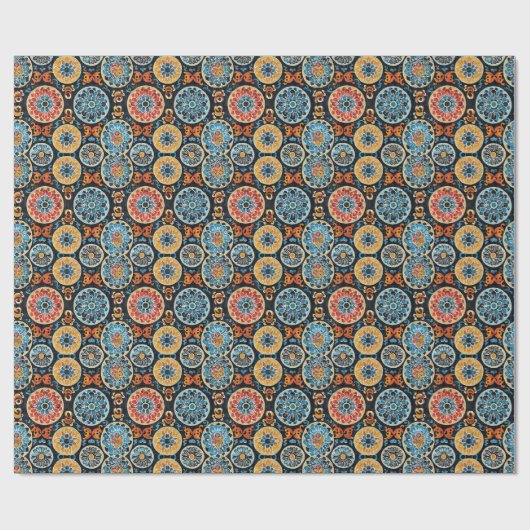 Kawung Motif: Javaanse Batik Kunst Meesterwerk Cadeaupapier (Vlak)