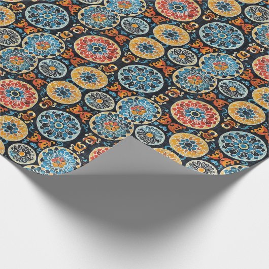 Kawung Motif: Javaanse Batik Kunst Meesterwerk Cadeaupapier (Hoek)