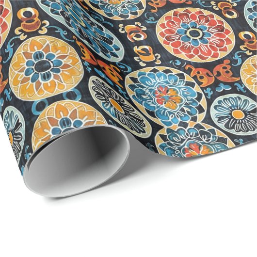 Kawung Motif: Javaanse Batik Kunst Meesterwerk Cadeaupapier (Rol Hoek)