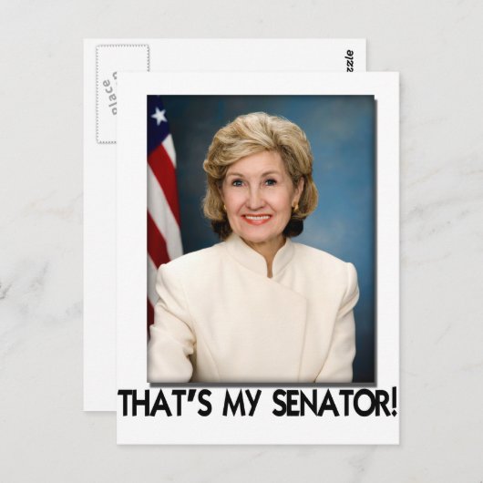 Kay Bailey Hutchison, dat is mijn senator! Briefkaart (Voorkant / Achterkant)