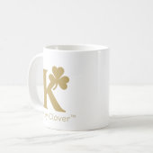 Kay Clover™ Signature Mok – Gouden Monogram (Voorkant links)