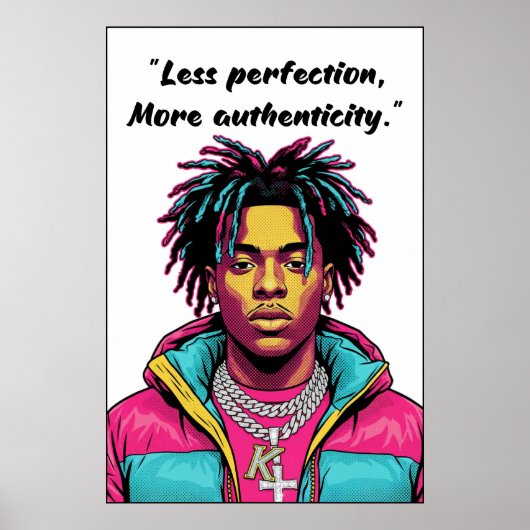 Kay Flock Poster – Less Perfection (Devant)