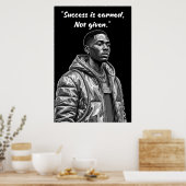 Kay Flock Poster – Success Is Earned Motivation (Keuken)