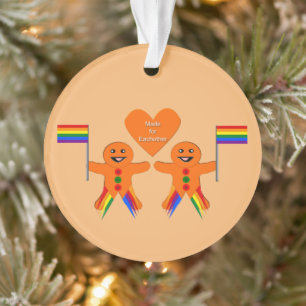 Kay Mannen kerstontbijtkoek Coupure Aangepast Ornament