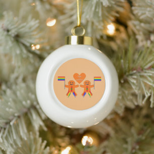 Kay Mannen kerstontbijtkoek Keramische Bal Ornament