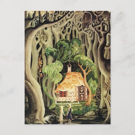 Kay Nielsen Hansel en Gretel Briefkaart (Voorkant)
