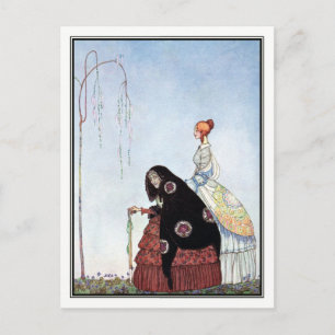 Kay Nielsen - in poeder en crinoline Briefkaart