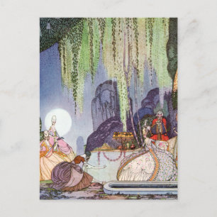 Kay Nielsen's Assepoester bij de Ball Briefkaart