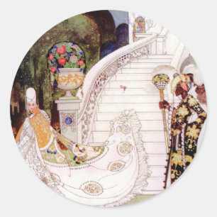 Kay Nielsen's Assepoester Fairy Tale Ronde Sticker