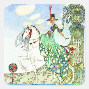 Kay Nielsen's Fairy Tale Princess Minotte Vierkante Sticker