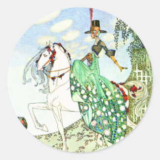 Kay Nielsen's Sprookje Prinses Minotte Ronde Sticker