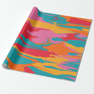 Kaya - Abstract Vloeibaar Design Cadeaupapier