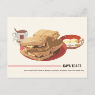 Kaya Toast Briefkaart