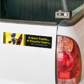 Kayak A Quiet Paddle Waves Bumpersticker (Op Truck)