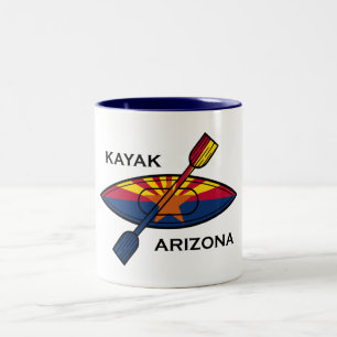 Kayak Arizona Flag Tweekleurige Koffiemok