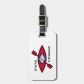 Kayak Arkansas Flag Bagagelabel (Voorkant verticaal)