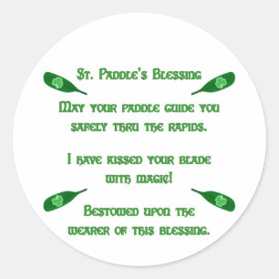 Kayak Blessing van St. Paddle Ronde Sticker