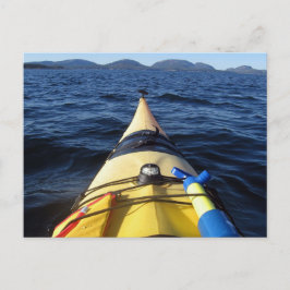 Kayak Bow op Rough Lake, Mountains Briefkaart