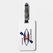Kayak Colorado Flag Bagagelabel (Achterkant verticaal)