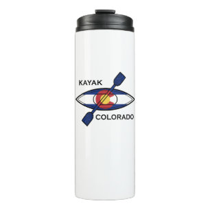 Kayak Colorado Flag Thermosbeker