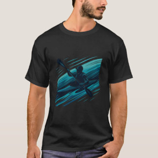 Kayak Cross Snelheid Lijnen Kayak T-shirt