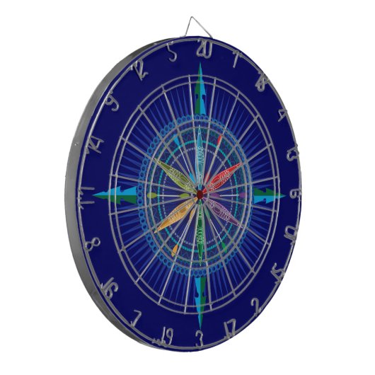 Kayak dart board dartbord (Voorkant Links)