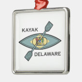 Kayak Delaware Metalen Ornament (Links)
