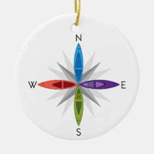 Kayak Directions Keramisch Ornament
